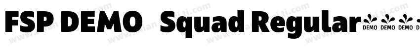 FSP DEMO   Squad Regular字体转换